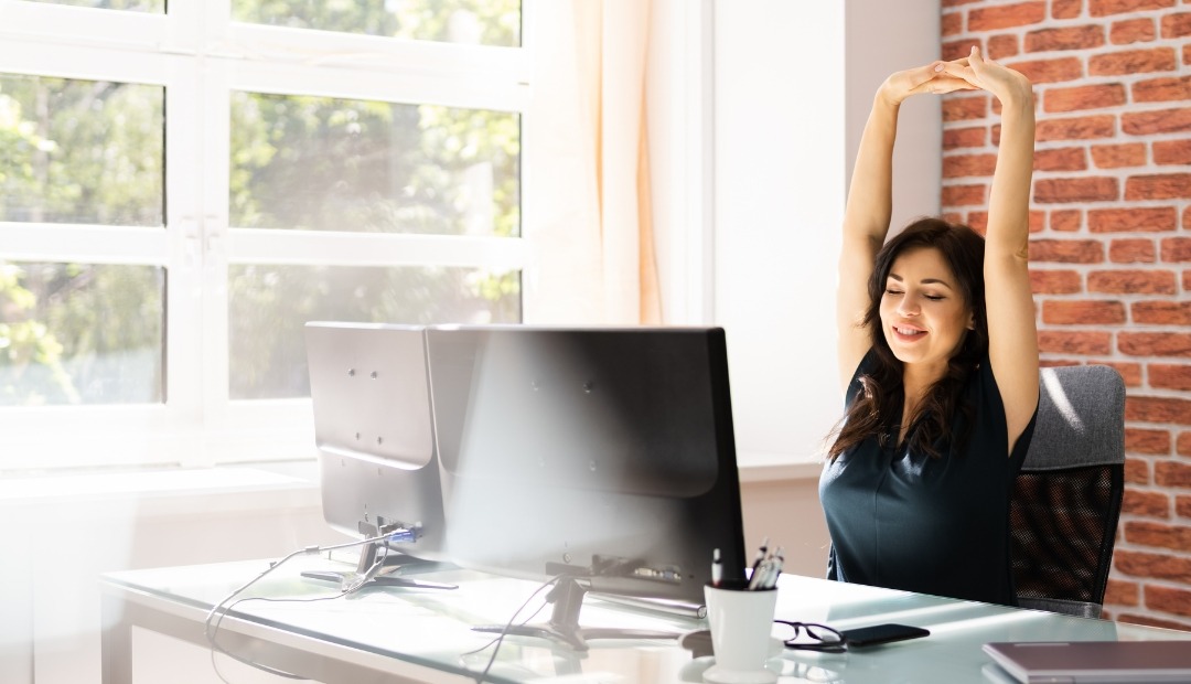 Image for Quick and Easy Desk Stretches to Boost Your Comfort and Health While Working